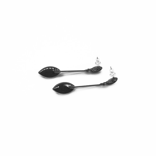 E240B-RC Earrings - Post, 2 Leaves